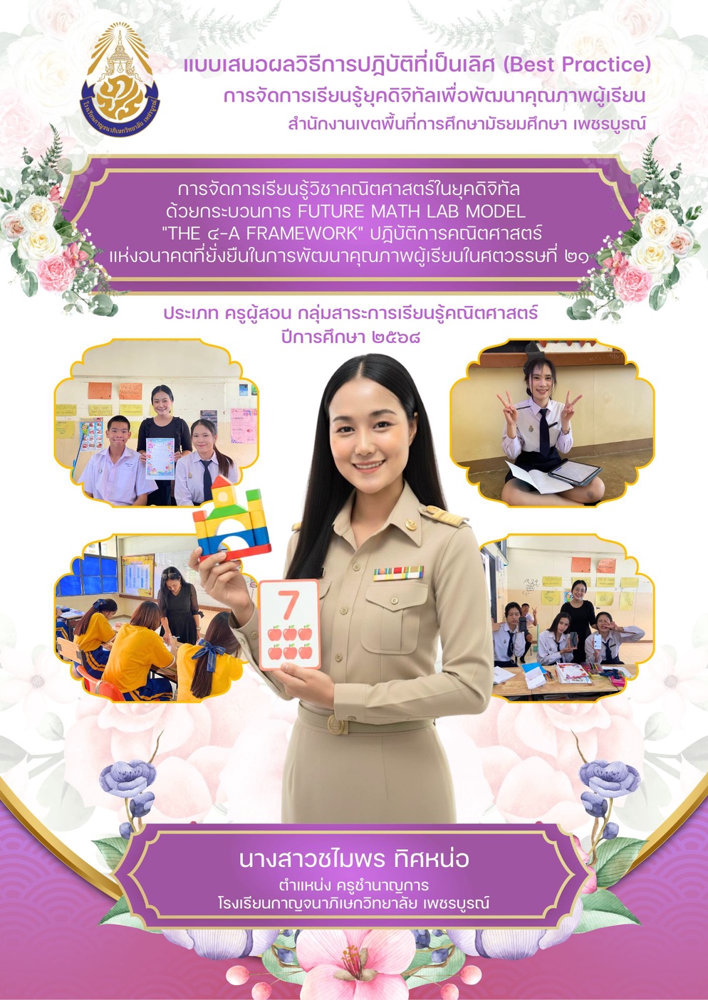 ภาพประกอบไอเดีย Best practice Future Math Lab