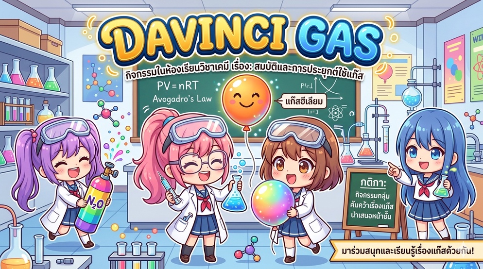 ภาพประกอบไอเดีย Davinci Gas : ถอดรหัสค่าคงที่ R