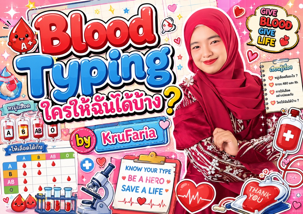 ภาพประกอบไอเดีย Blood Typing ใครให้ฉันได้บ้าง ?